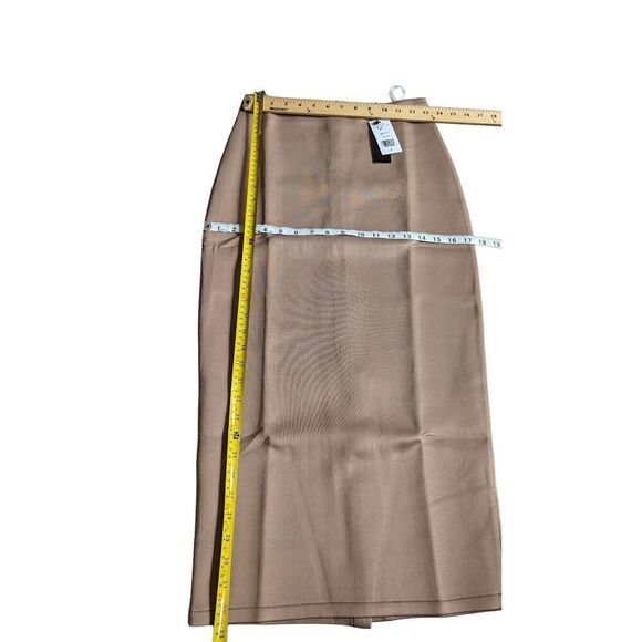 Gracia taupe midi pencil skirt size Small - Picture 3 of 6